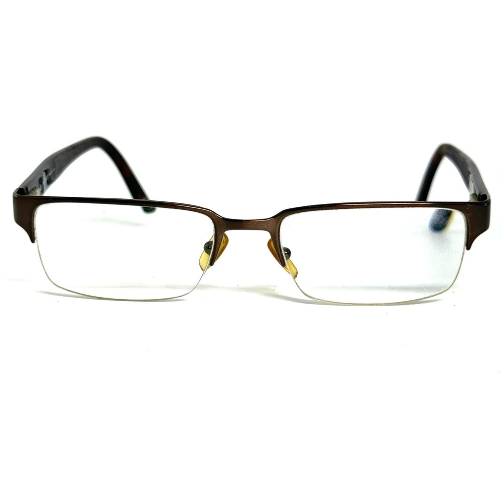Versace Eyeglass Frames BV8282 Bronze Tortoise Semi-Rimless Greek Key  53-18
